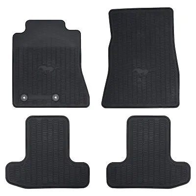 OEM NEW 2015-2020 FORD Mustang Front & Rear All Weather Floor Mats Set Black • $129.87