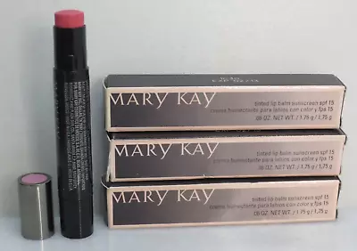 Mary Kay Tinted Lip Balm Sunscreen Spf 15 Peony 0.06 Oz Boxed Lot Of 3 • $18