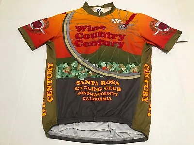 Voler Wine Country Century Santa Rosa Cycling Club Jersey Men’s Size XL Made USA • $20