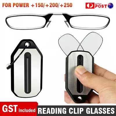 Flexible Portable Mini Nose Clip Reading Glasses Wallet Pocket Phone 1.5 2.0 2.5 • $7.98