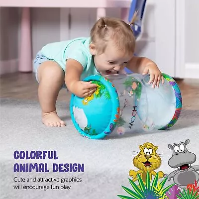 NEW Inflatable Baby Crawling Roller Toy Interactive Sensory Toy Visual Auditory. • £11.93