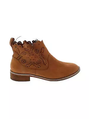 Miss Albright Women Brown Ankle Boots 6 • $45.74