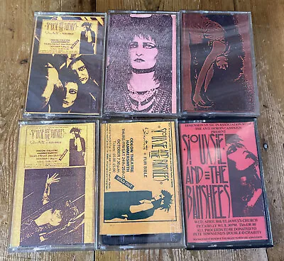 £29.99 • Buy 6 X SIOUXSIE & THE BANSHEES LIVE CASSETTE Recordings 1985 Hammersmith Torino