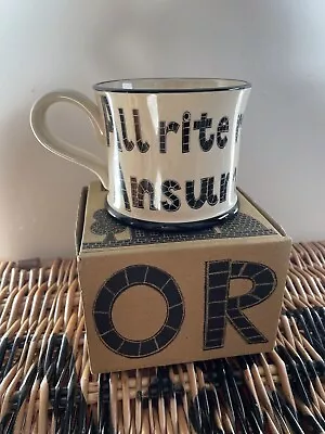 £18 • Buy All Rite Me Ansum! Mug By Moorland Pottery Kernow Ware New Boxed Tea Coffee Cup