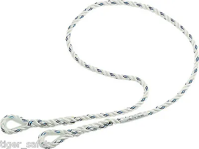 Delta Plus Froment LO005200 2m Lanyard Rope Thimbled Ends Fall Arrest Height • £12.50