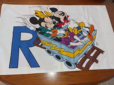 Colorful Disney Mickey Mouse Daisy Goofy Hippo Standard Single Pillowcase VGC • $10
