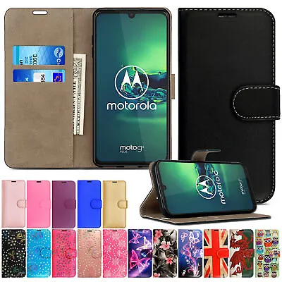 £2.99 • Buy Case For Motorola Moto G3 G4 G5 G6 G7 G8 G9 Plus Flip Wallet Leather Phone Cover