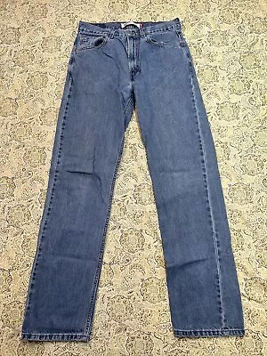 Levis 505 Mens Sz 33x36 Designer Blue Jeans Guys Denim Pants Casual Work Wear • $19.96