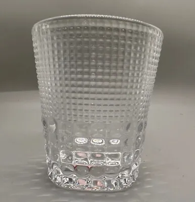 Vintage Fortessa Double Old Fashioned Whiskey Glass Raised Bumps And Dots • $9.99