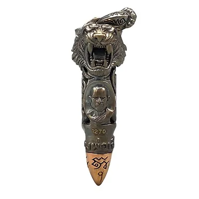 $79.50 • Buy Takrut Tiger Talisman Pendant Metal Figure Thai Amulet Strength Powerful