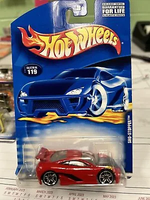 2001 Hot Wheels Collector No #119 SHO-STOPPER Red Sho-Stopper B18 • $3