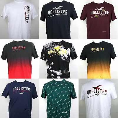 Hollister With Embroidered Logo T-shirt Crew Neck Short Sleeve • $9.99
