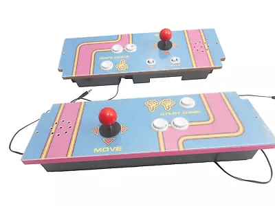 Ms. PAC-MAN Head-to-Head Arcade Gaming Table Control Deck W/ Protective Plate • $124.99