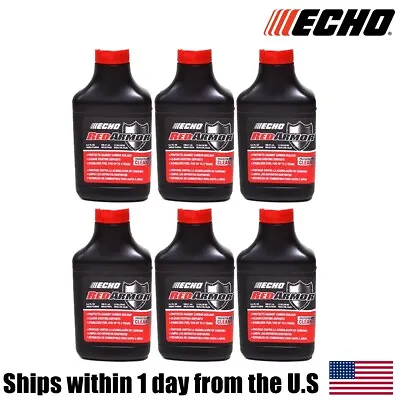 (6) Genuine OEM ECHO Red Armor 2 Cycle Oil 2.5 Gallon Mix 50:1 6550025 6.4oz • $30.99
