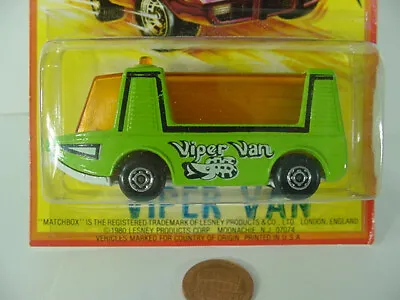 Matchbox Lesney 1980 Issue Viper Van Stretcha Fetcha Green Superfast Limited Wht • $9.95