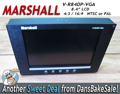 Marshall V-R84DP-VGA 8.4  Field Monitor LCD NTSC/PAL 4:3 / 16:9 • $199