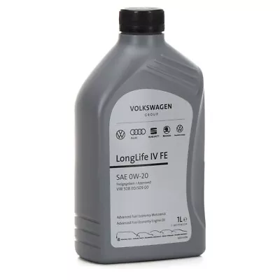 £15 • Buy Genuine VW SEAT Audi Skoda Longlife IV FE 0W20 Fully Synthetic Engine Oil 1L