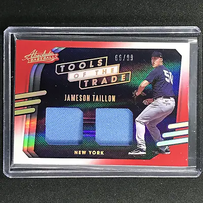 $19.99 • Buy 2021 Absolute JAMESON TAILLON Tools Of The Trade 2 Swatch Dual Jersey Red 66/99
