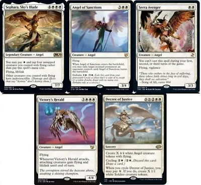 ***Custom Commander Deck*** Sephara Sky's Blade - Angels Tribal - EDH Magic NM • $50