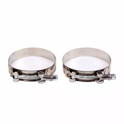 2 X 1.5  Stainless Steel T Bolt Clamp Turbo Intake 38 Mm ID Silicone Hose Clamp • $6.27