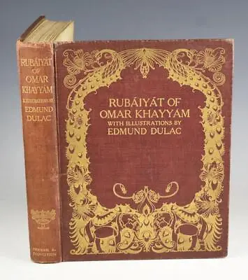 The Rubaiyat Of Omar Khayyam Colour Plates Illustrated By Edmund Dulac Ca1909 • £110