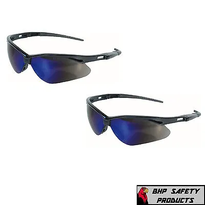 Kleenguard Nemesis Safety Glasses Blue Mirror Lens Sunglasses 14481 (2 Pair) • $11.95