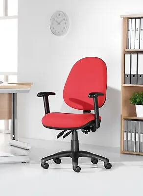 Operators Office Chair Task Chair Computer Seating 2 Lever Fabric 4 Colours • £98