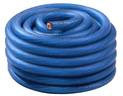  25 Feet 4 Gauge Blue Power Wire Stranded High Voltage Marine Cable 4 AWG • $24.99