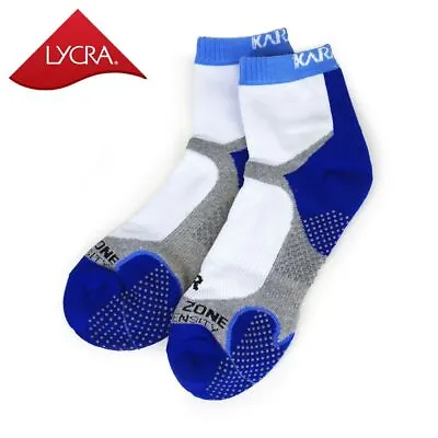 Karakal X4 Technical Ankle Sock - White/Blue • £11.39