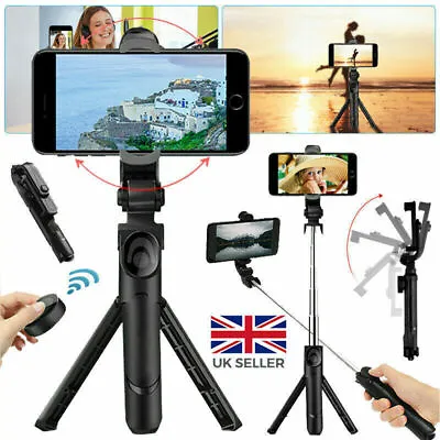 £9.89 • Buy Telescopic Selfie Stick Bluetooth Tripod Monopod Phone Holder For IPhone Samsung