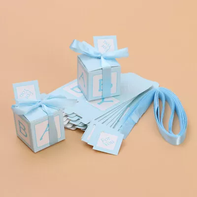  12 Pcs Baby Shower Favor Boxes Cupcake Decorations Chocolate • £5.88