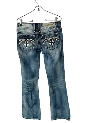 $28.79 • Buy Rock Revival Alanis Boot Cut Jeans Womens Size 28 Distressed