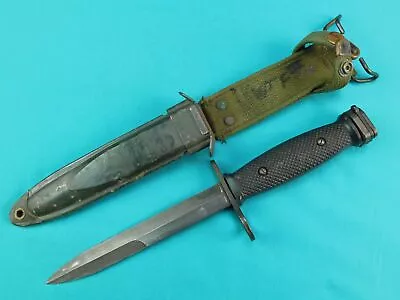 US Vietnam Era 1969 M7 BOC Bayonet Fighting Knife W/ Scabbard • $125