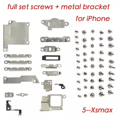 Metal Shields Brackets Holding Plate Covers & Screws For IPhone 6 6S 7 8 Plus • £2.49