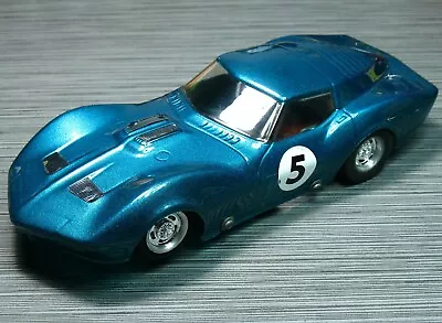 SLOT CAR Near Mint MPC Mako Shark Corvette Metallic Blue Complete VINTAGE 1/24 • $249.99