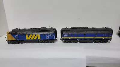 Athearn Blue Box HO Scale VIA Rail FP9A/B DCC Weathered #6172 • $109.05