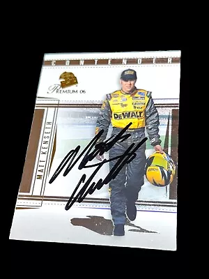 Matt Kenseth VINTAGE Signed NASCAR HOFer CHAMPION Card 2006  PRESS PASS PREMIUM • $8.54