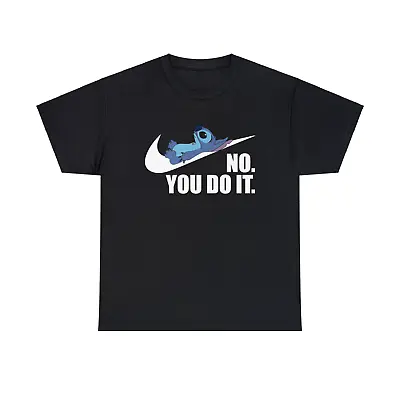 Lilo & Stitch T Shirt No You Do It Funny Lazy Cartoon Lovers Kids Gift Tee Top • £9.99