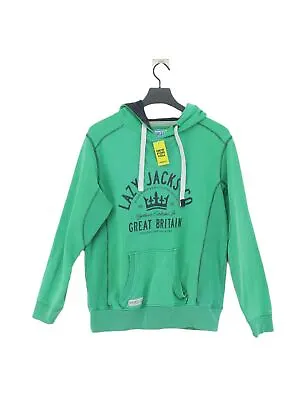 Lazy Jacks Women's Hoodie S Green 100% Cotton Pullover • £45.20