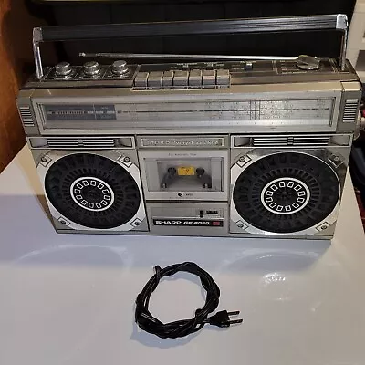 Sharp GF-6060 From The 80's Retro  Boom Box Am Fm Radio & Cassette Fix Or Parts • $94.99