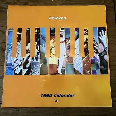 £20 • Buy Roland Synthesiser Calendar '98 Signed By Bill Bruford Yes King Crimson Genesis 