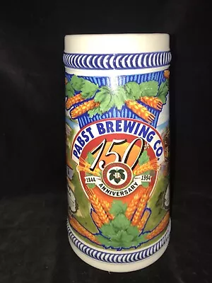 1994 Pabst Brewing Company 150th Anniversary Beer Stein Limited Edition #418 Mug • $16.99