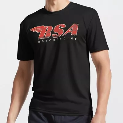 Bsa Motorcycle Bsa Motorcycle Tee Distressed Logo T-shirt • $19.99