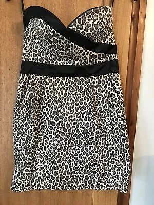 £5 • Buy Asos Leopard Print Dress Size 12