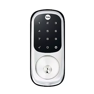 YALE ASSURE Lock Keyed Electronic Digital Deadbolt Chrome Satin YRD226NRSC NEW • $299.95