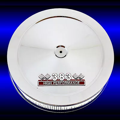 383 Air Cleaner For Big Block Mopar 383 Chrome With 383 High Performance Emblem • $59.99