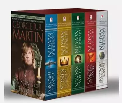 A Game Of Thrones Box Set George R R Martin Kings Clash Swords Storm Crows Feast • $20.98