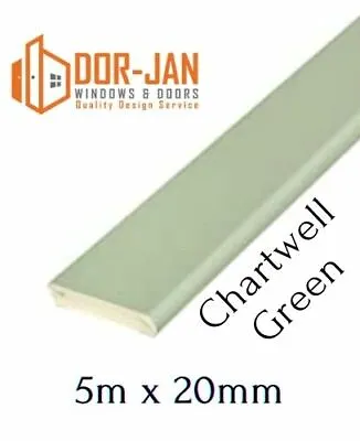 £14.98 • Buy 5m X 20mm Chartwell Green UPVC Trim Cloaking Fillet Window Bead COILED