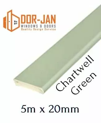 £14.98 • Buy 5m X 20mm Chartwell Green UPVC Trim Cloaking Fillet Window Bead COILED