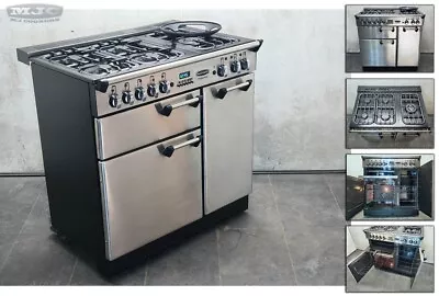 Refurb Rangemaster Professional 90 Dual Fuel RANGE COOKER S/S & Chrome (4A02) • £895